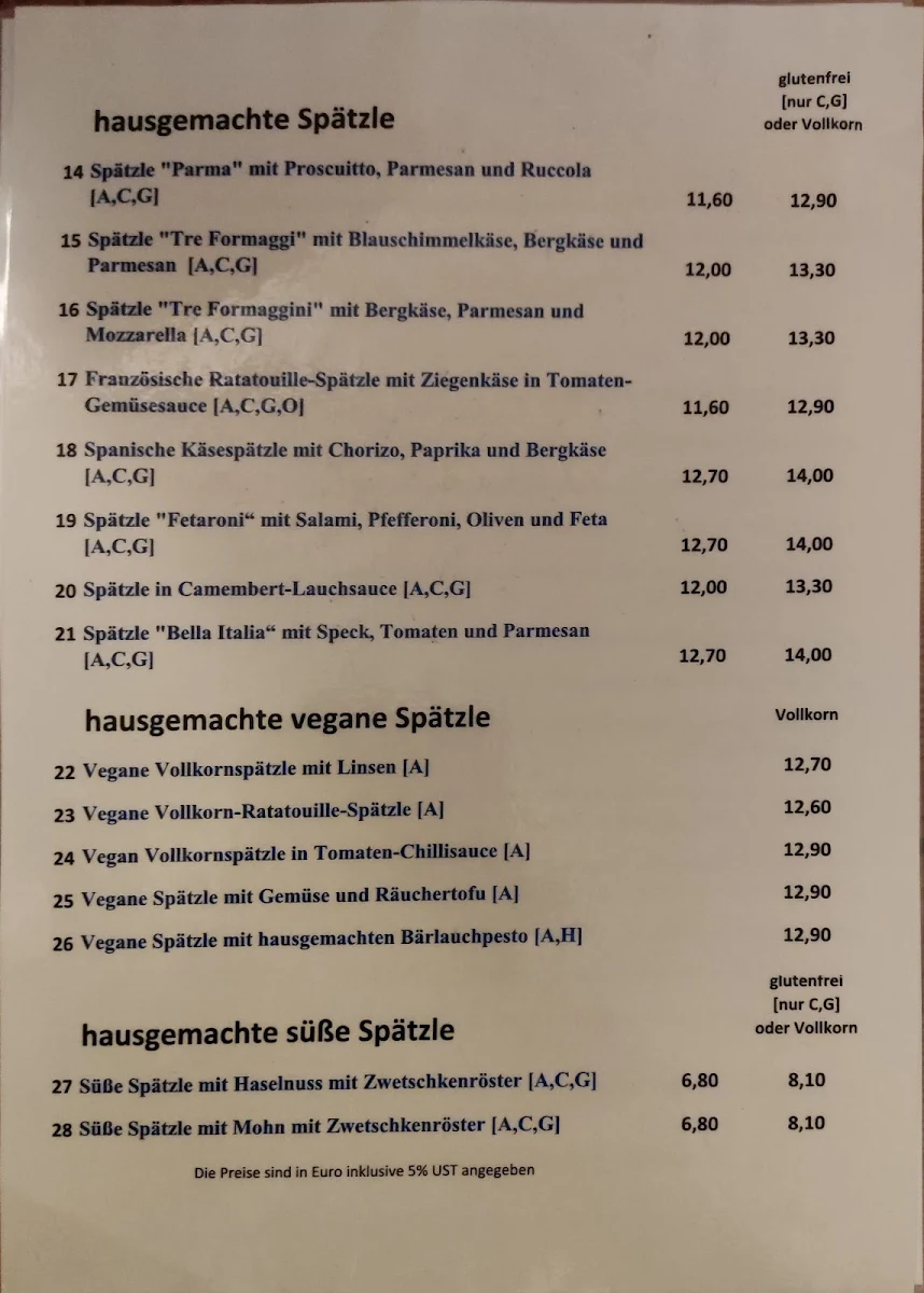 Speisekarte photo 7