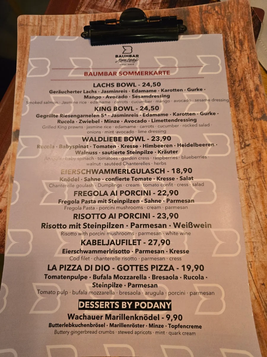 Speisekarte photo 2