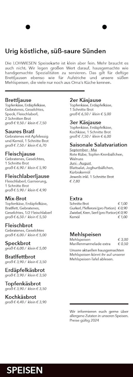 Speisekarte photo 1