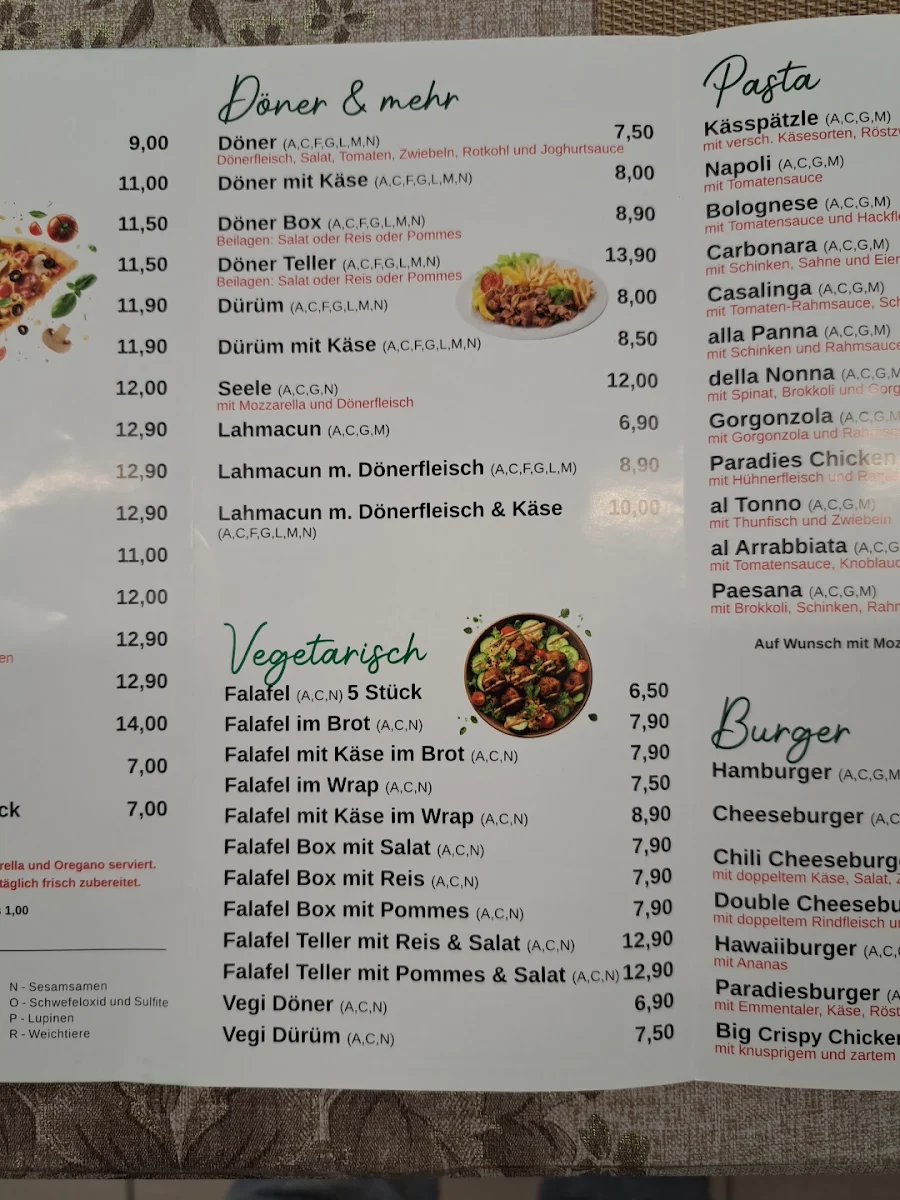 Speisekarte photo 2