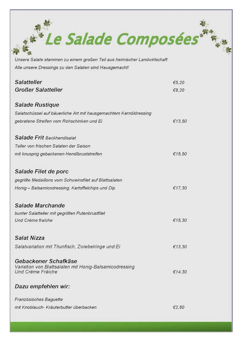 Speisekarte photo 4
