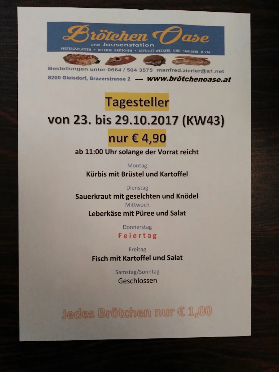 Speisekarte photo 1