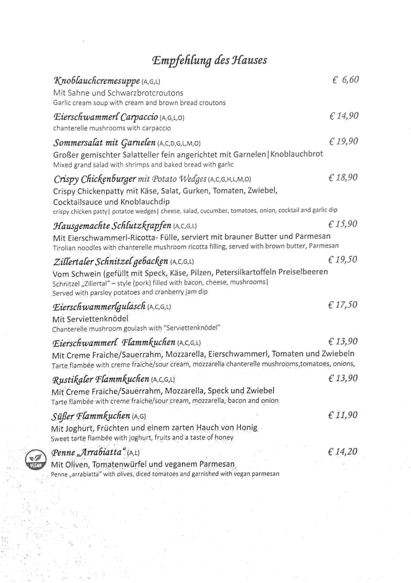 Speisekarte photo 2