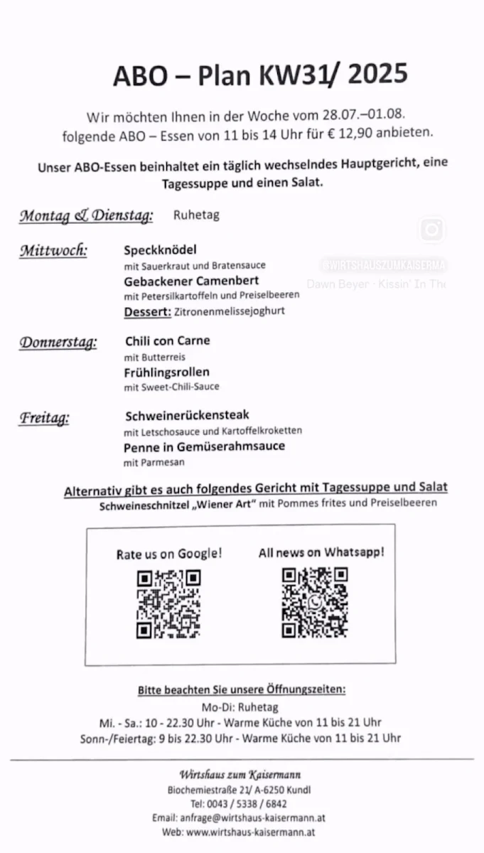 Speisekarte photo 5