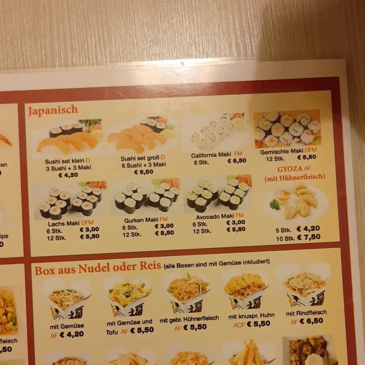 Speisekarte photo 3