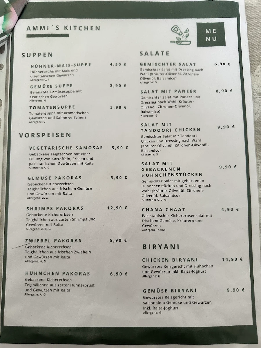 Speisekarte photo 2