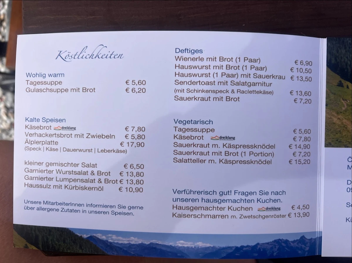 Speisekarte photo 1