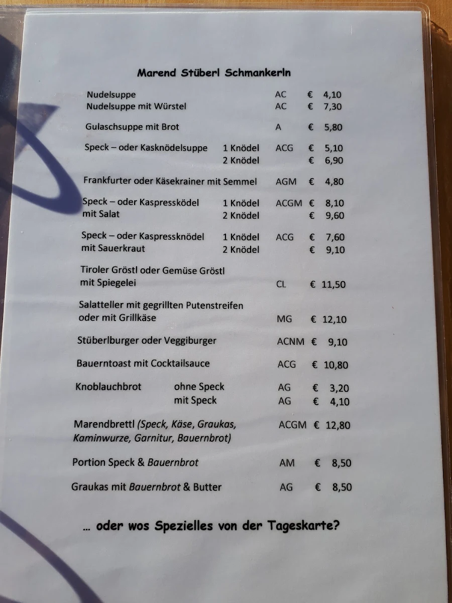Speisekarte photo 4