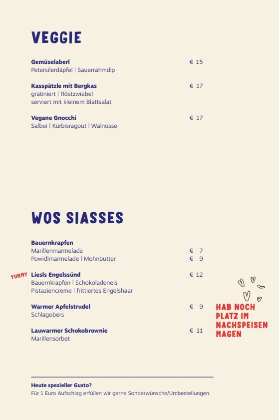 Speisekarte photo 2