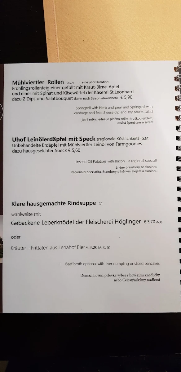 Speisekarte photo 3