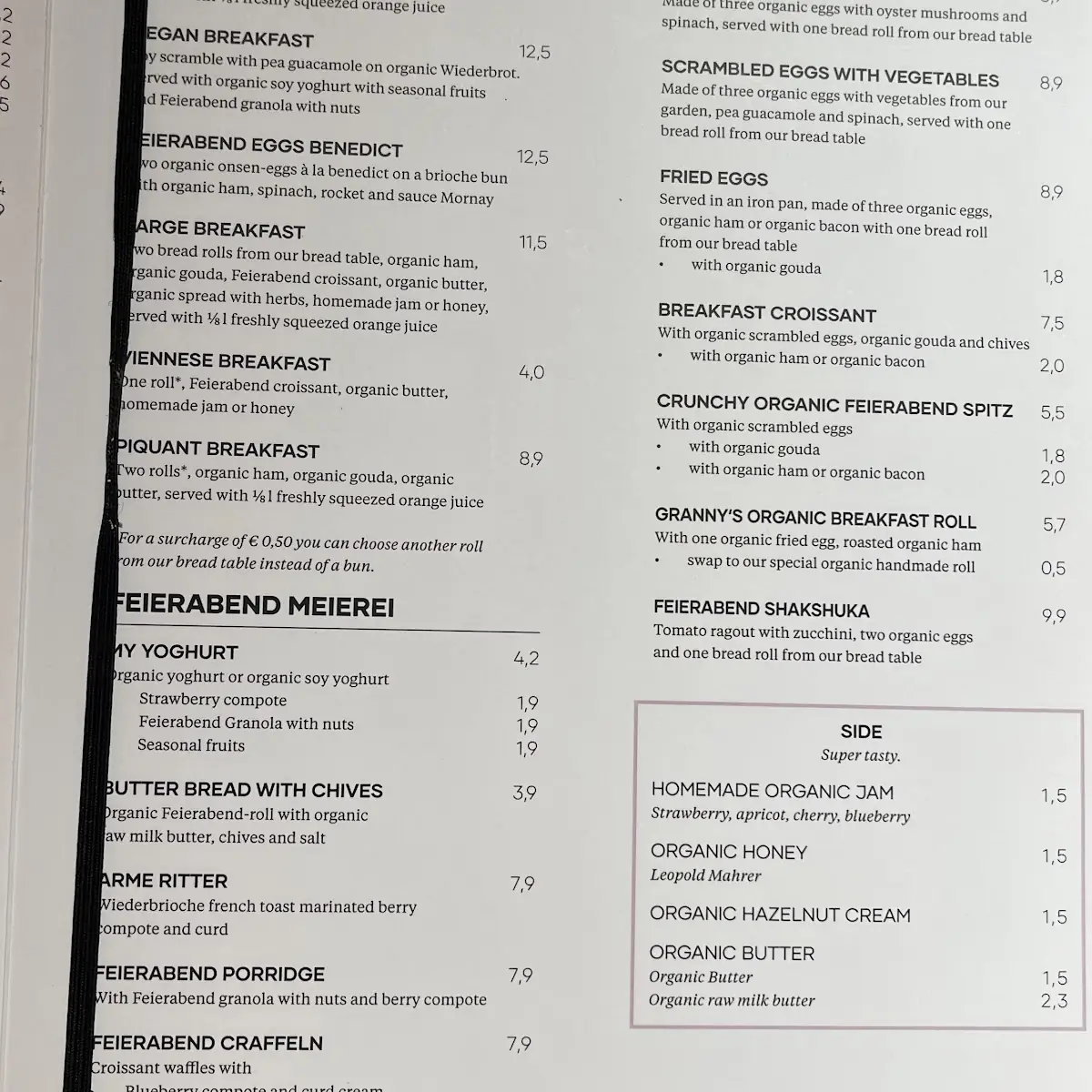 Speisekarte photo 6