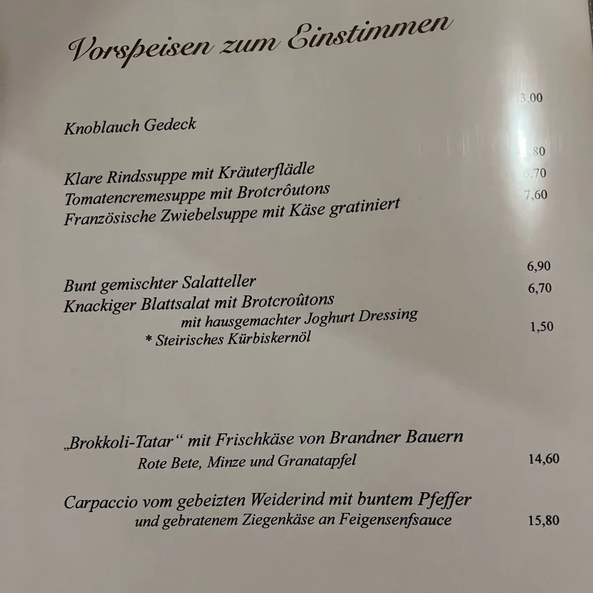 Speisekarte photo 7