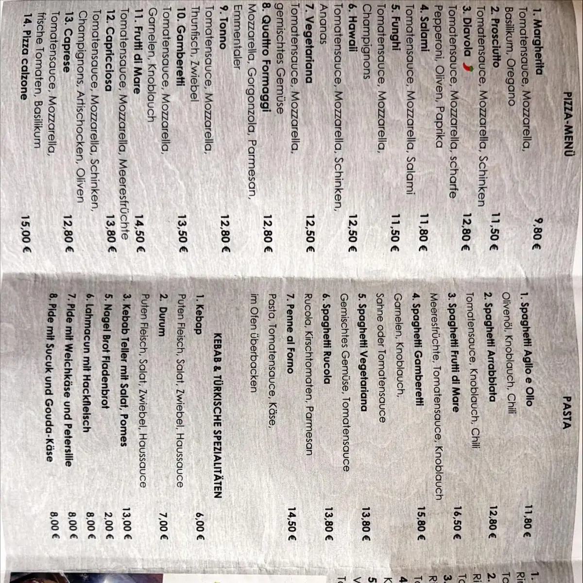 Speisekarte photo 1