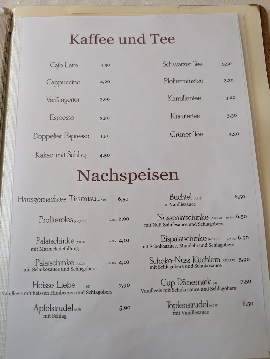 Speisekarte photo 2