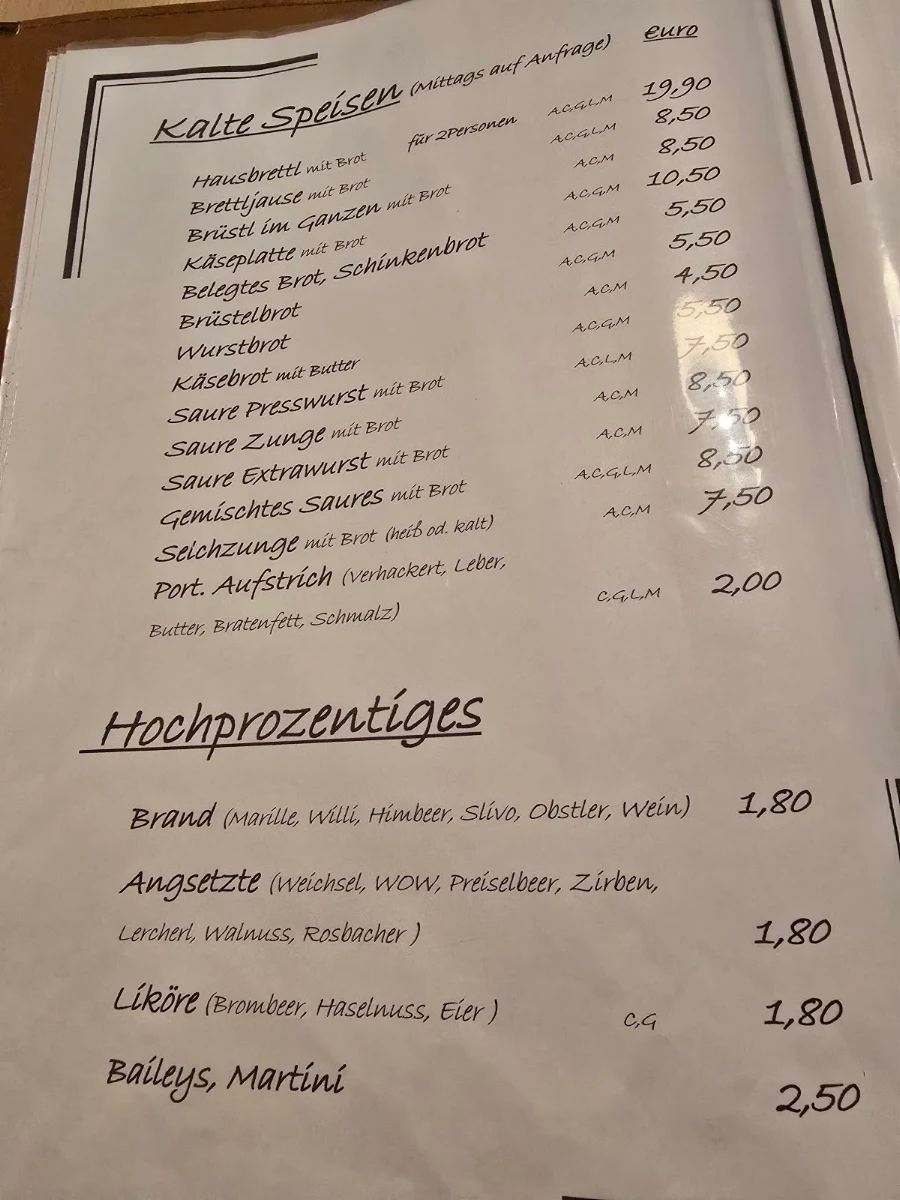 Speisekarte photo 1