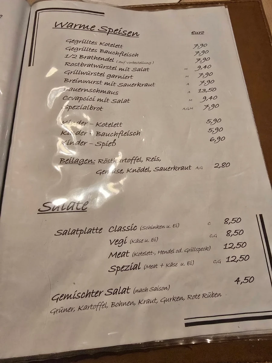 Speisekarte photo 2