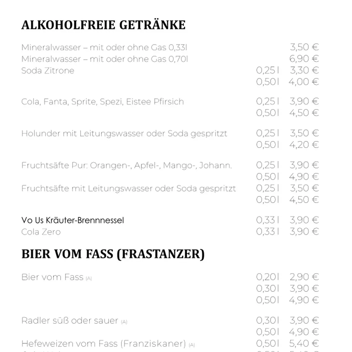 Speisekarte photo 2