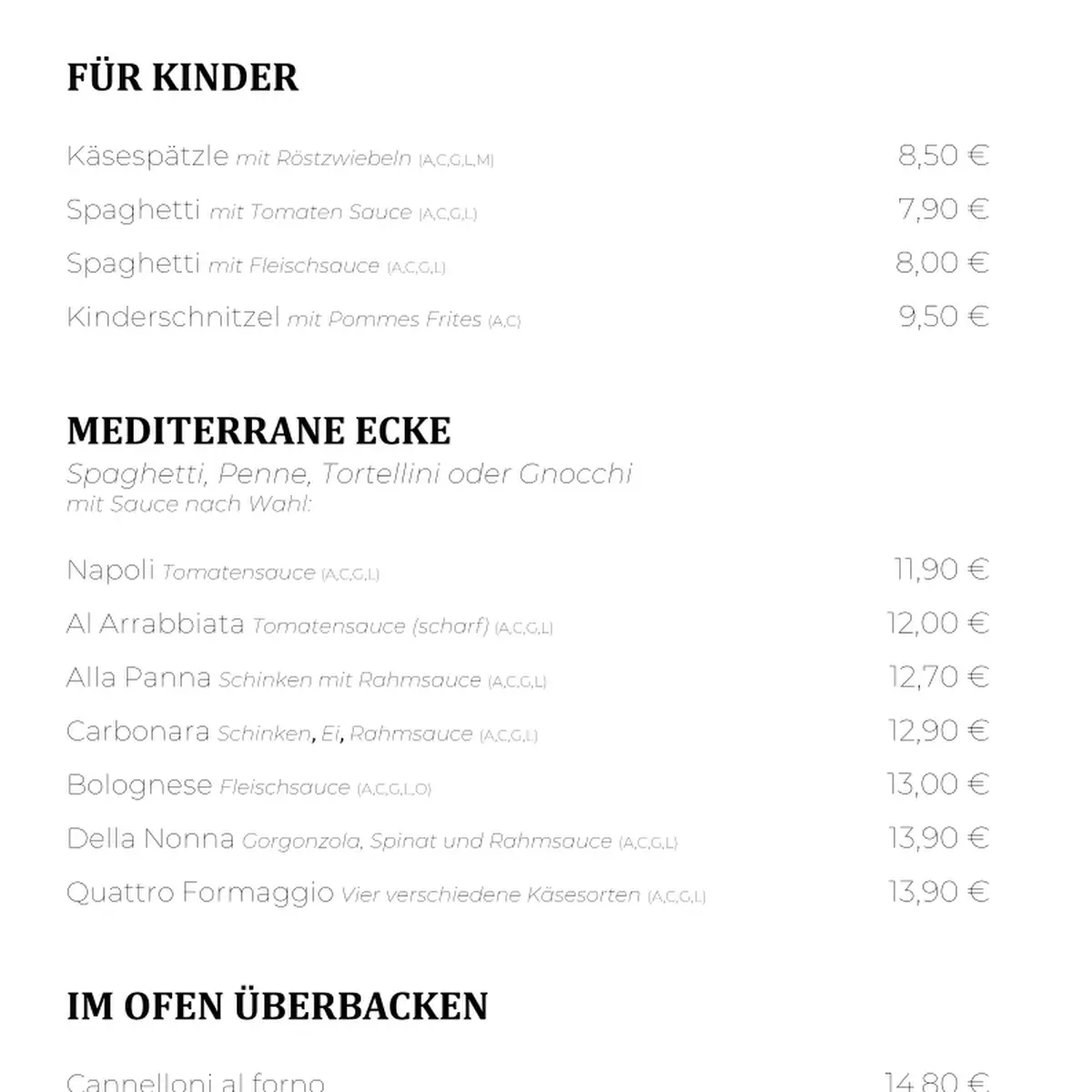 Speisekarte photo 4