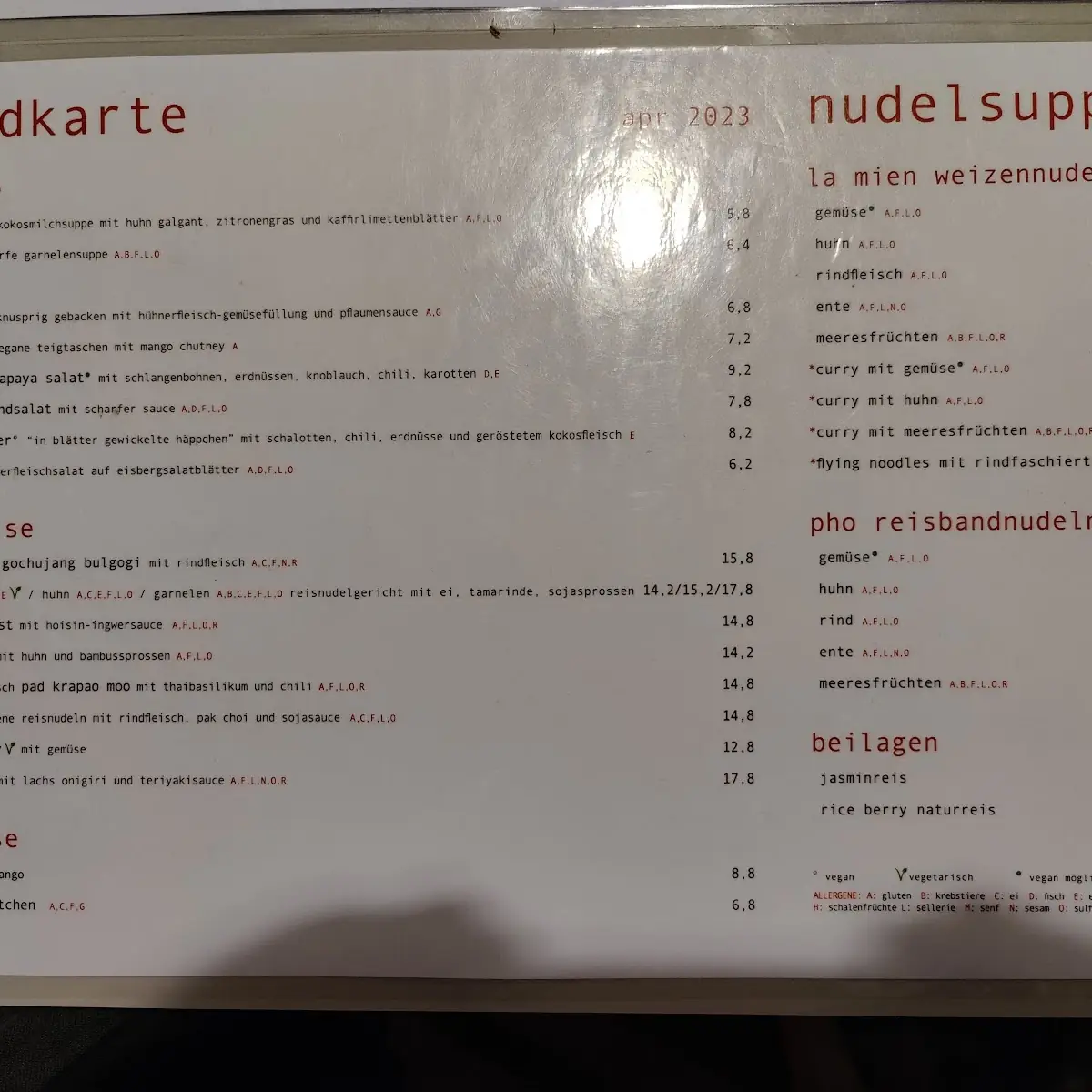 Speisekarte photo 4