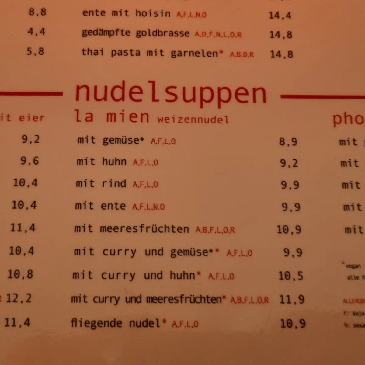 Speisekarte photo 9