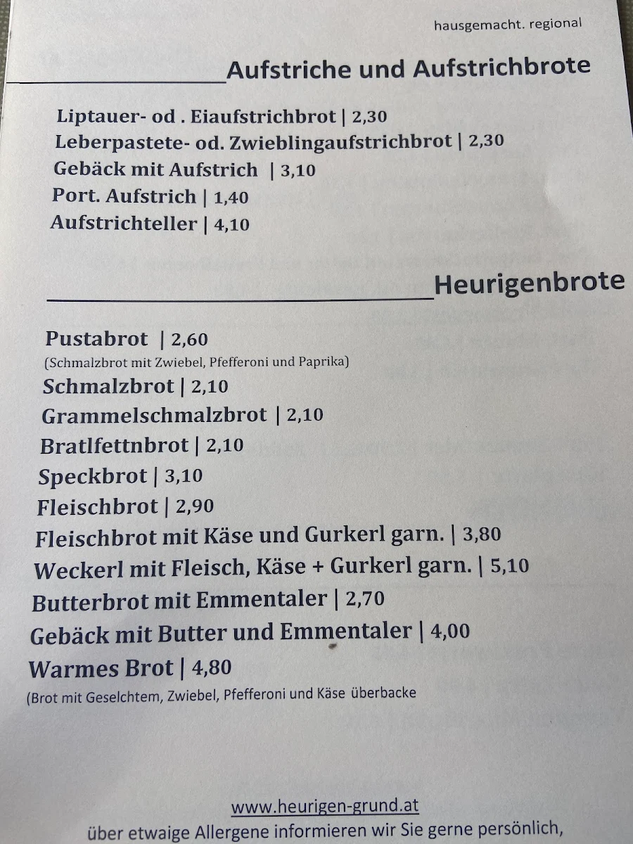 Speisekarte photo 1