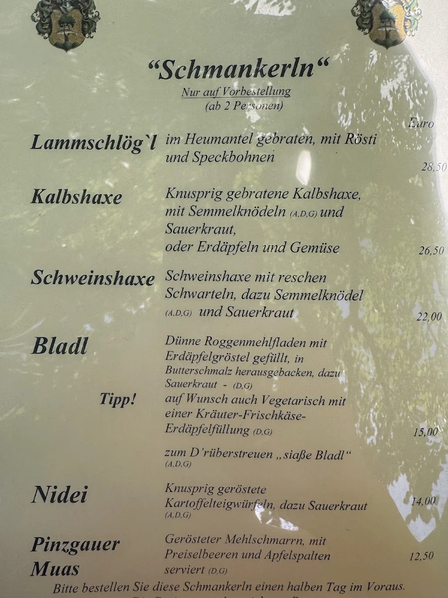 Speisekarte photo 1