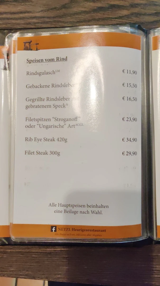 Speisekarte photo 1