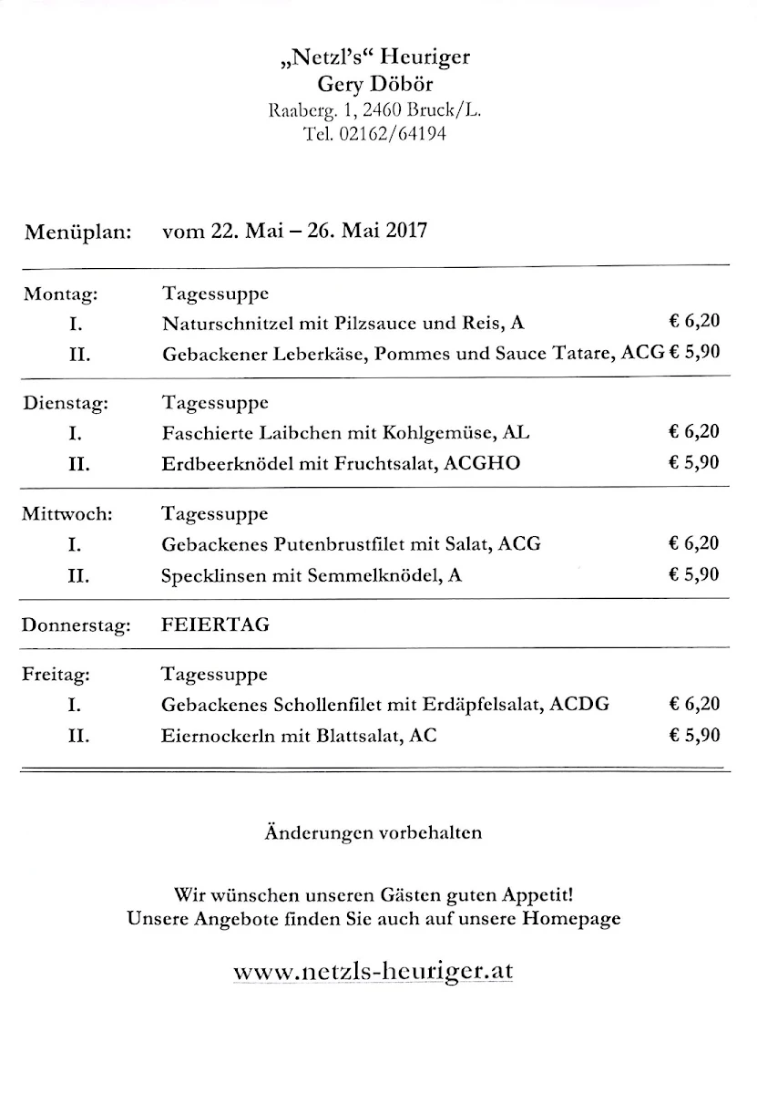 Speisekarte photo 4