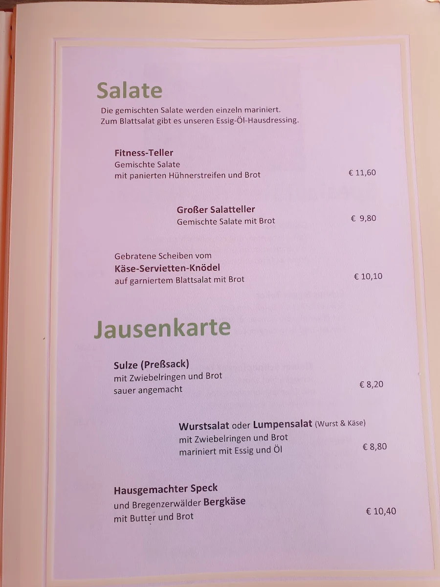 Speisekarte photo 2