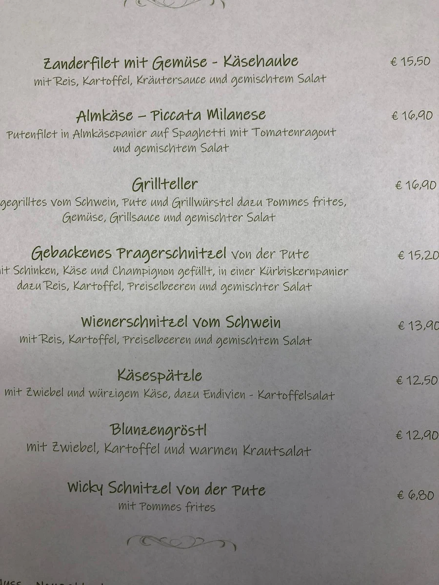 Speisekarte photo 1