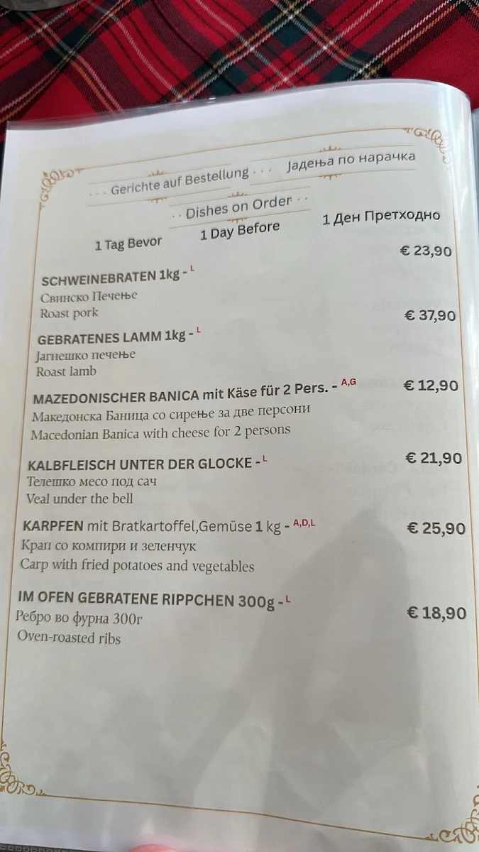 Speisekarte photo 5