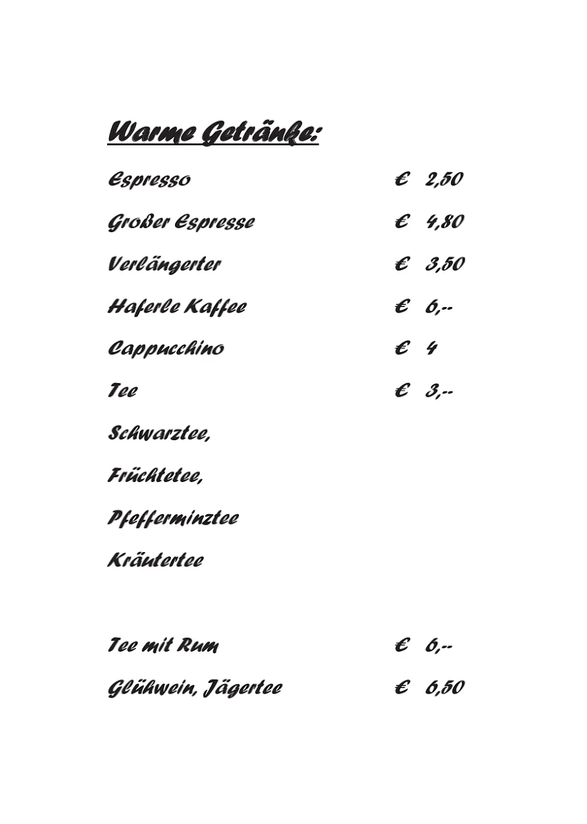Speisekarte photo 5