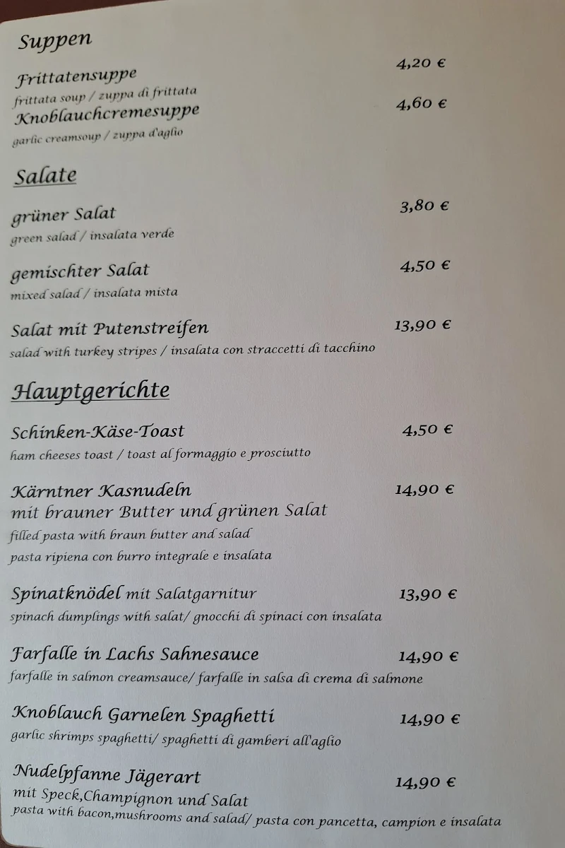 Speisekarte photo 2
