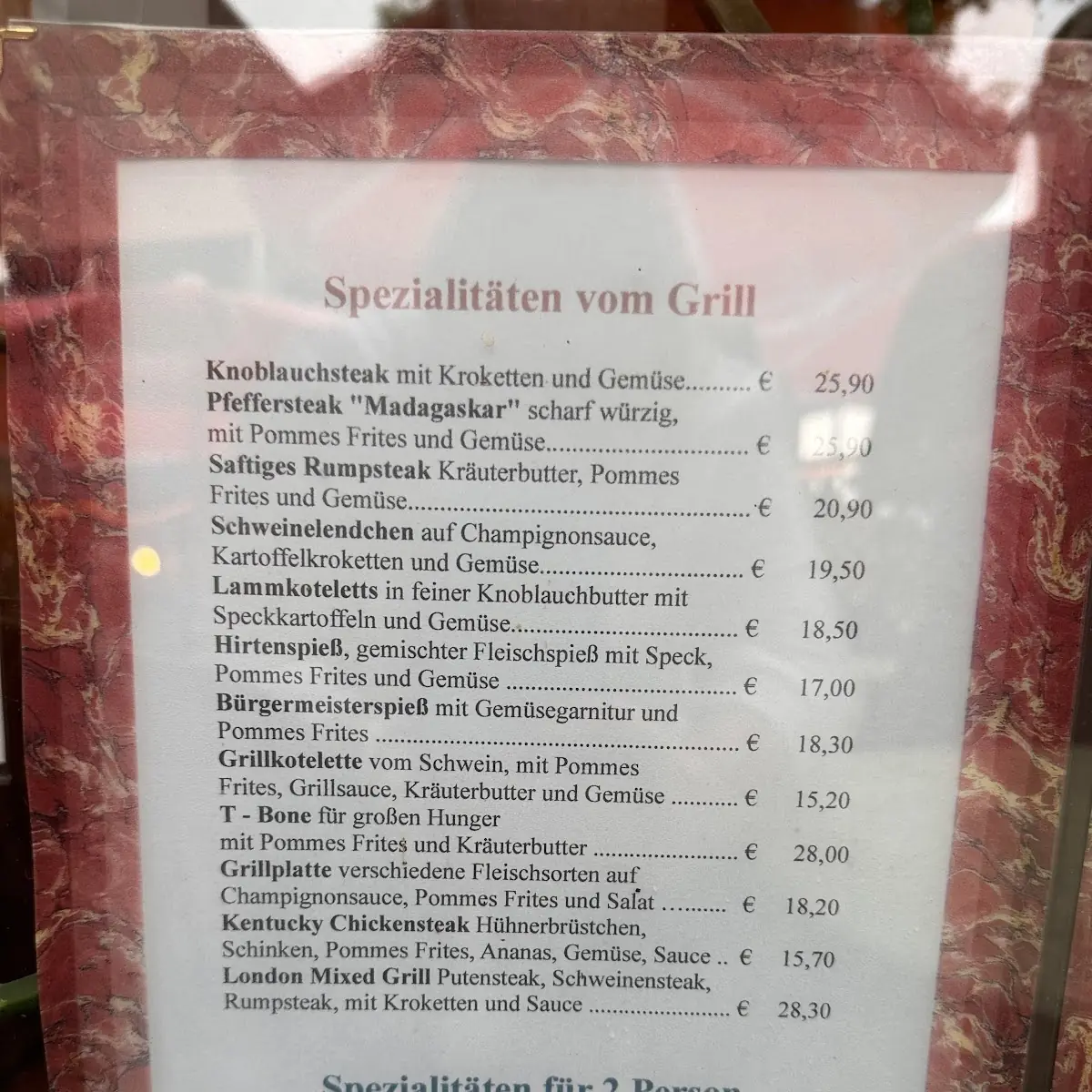 Speisekarte photo 1