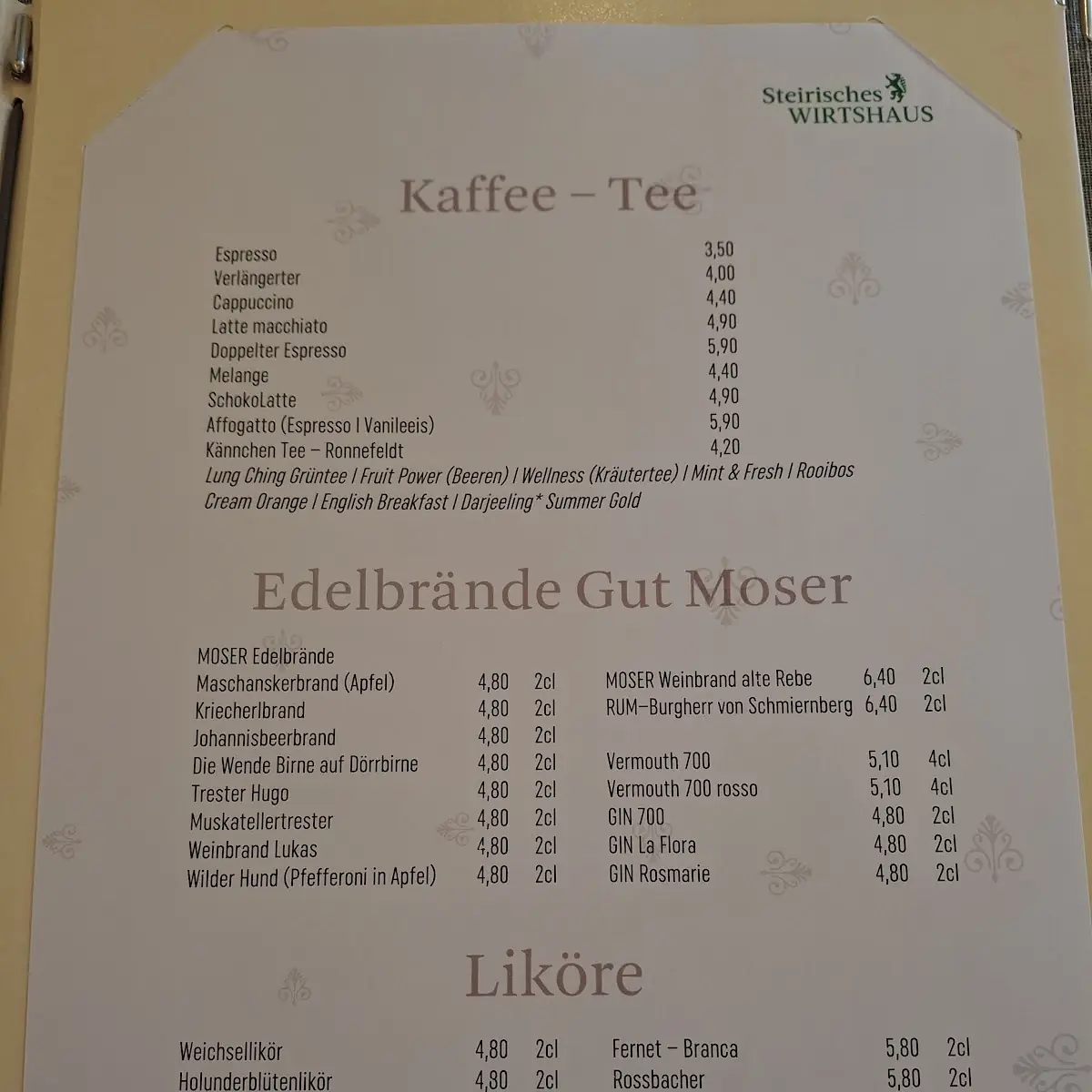 Speisekarte photo 3