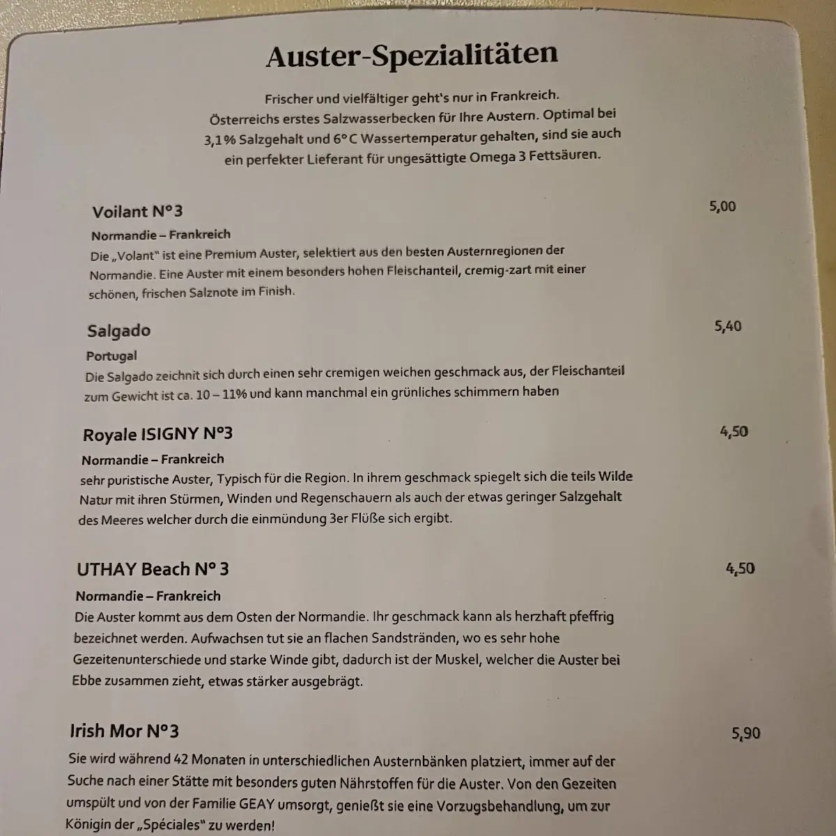 Speisekarte photo 2