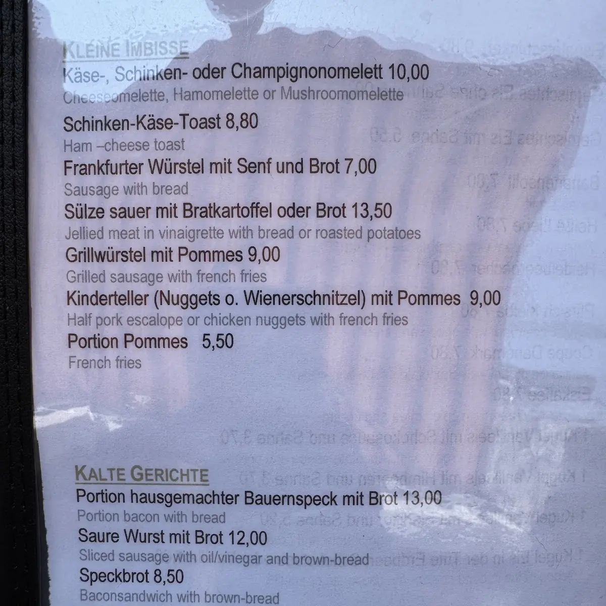 Speisekarte photo 2