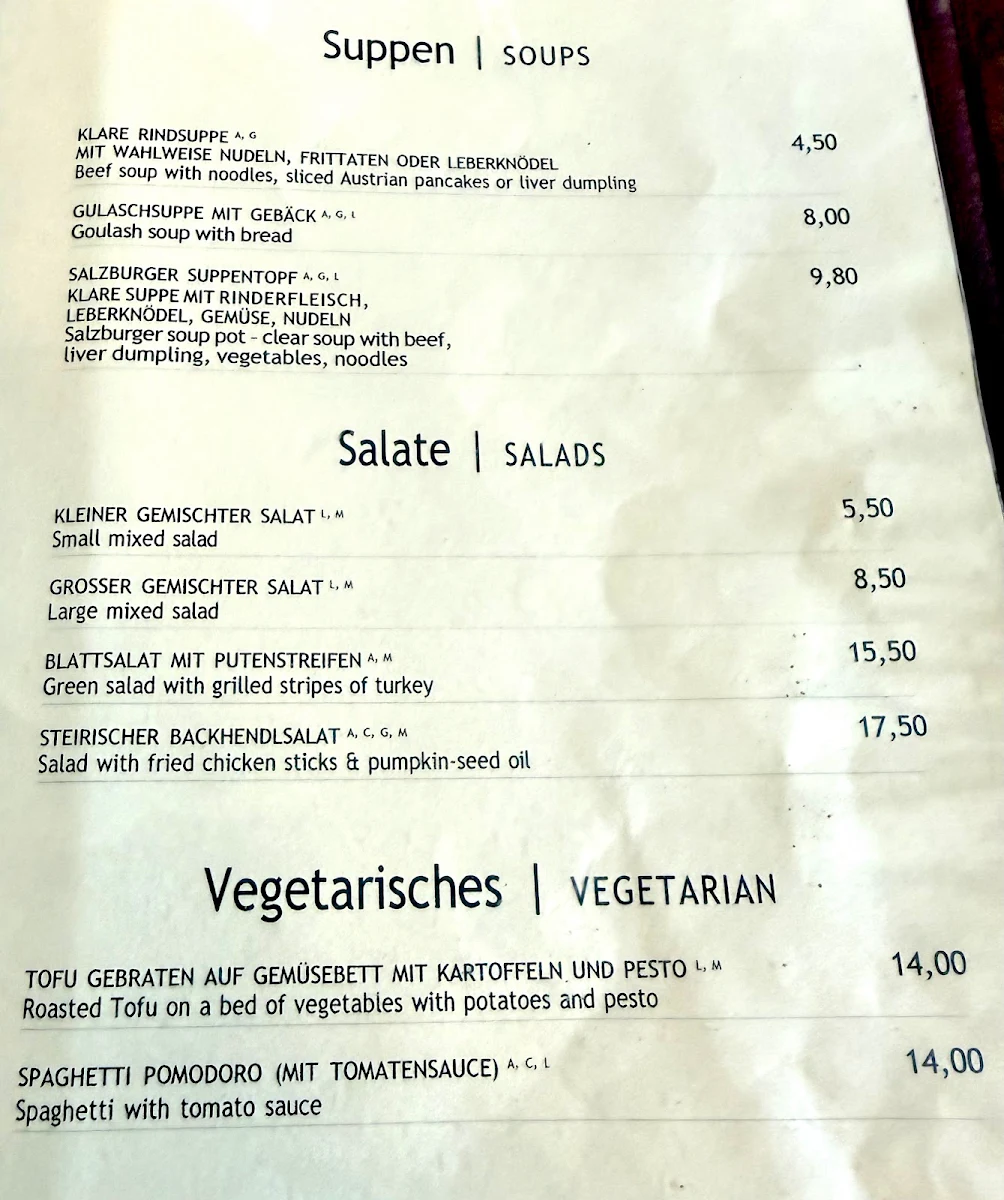 Speisekarte photo 5