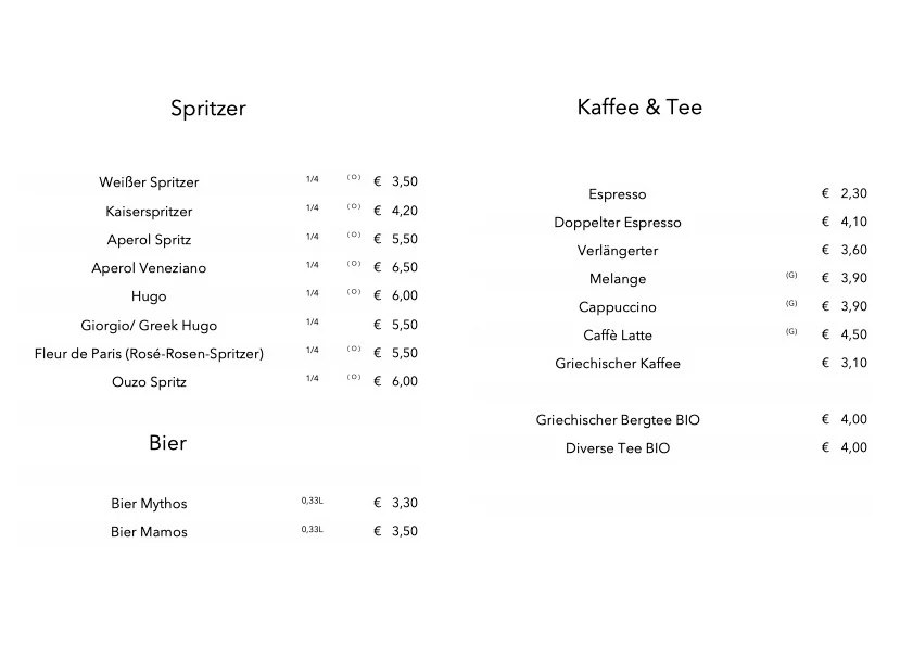 Speisekarte photo 4