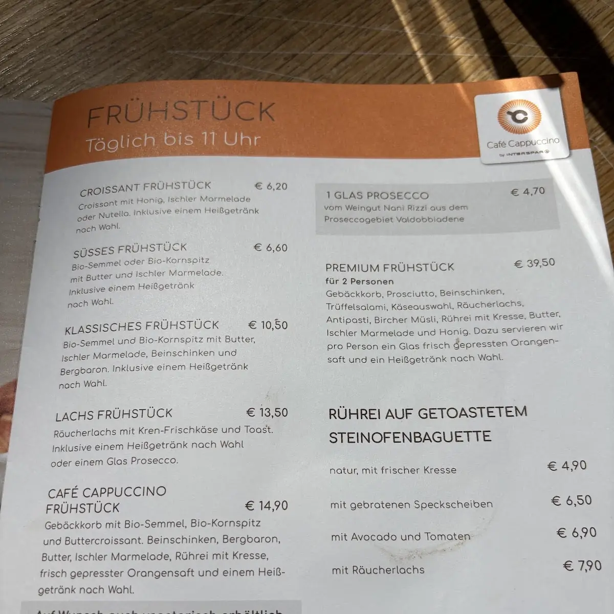 Speisekarte photo 1