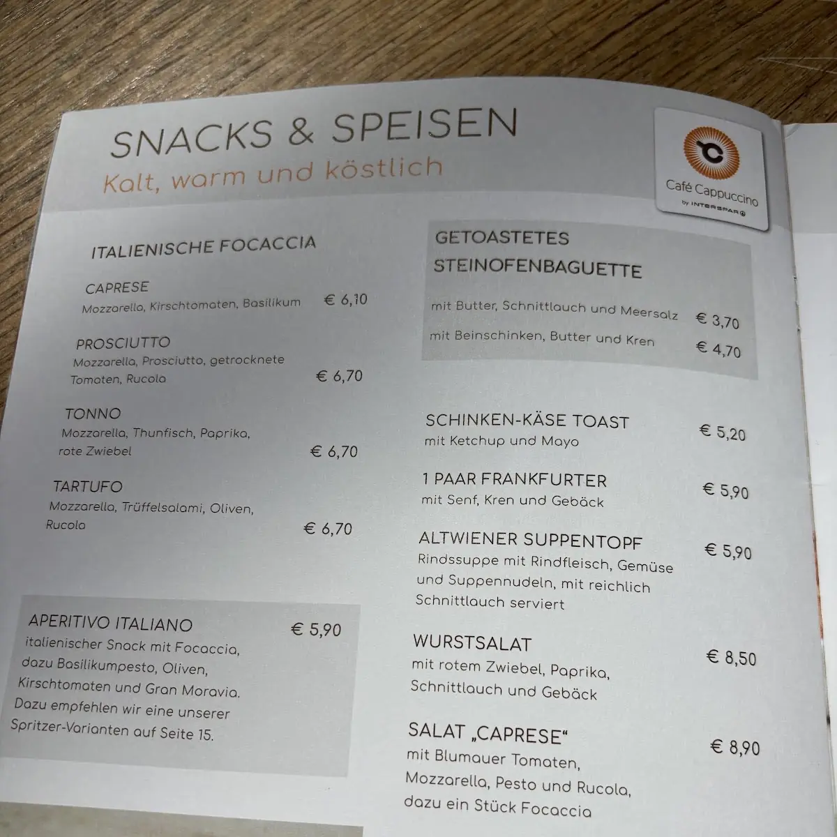 Speisekarte photo 3