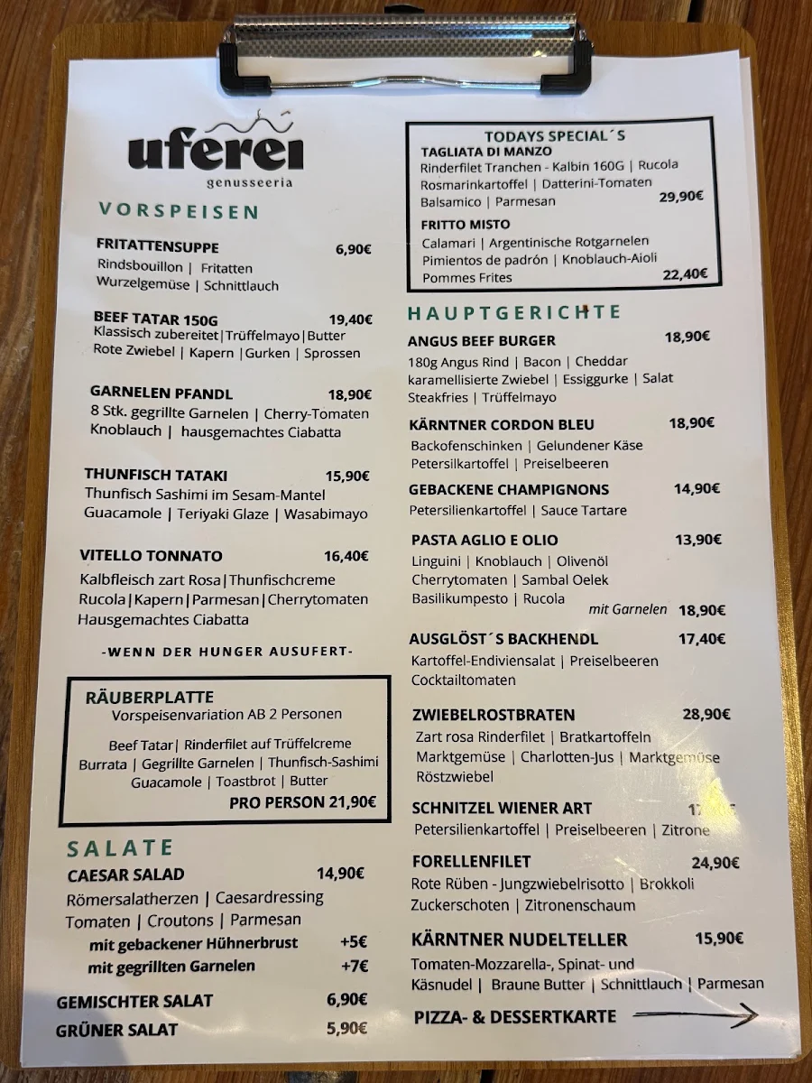 Speisekarte photo 1