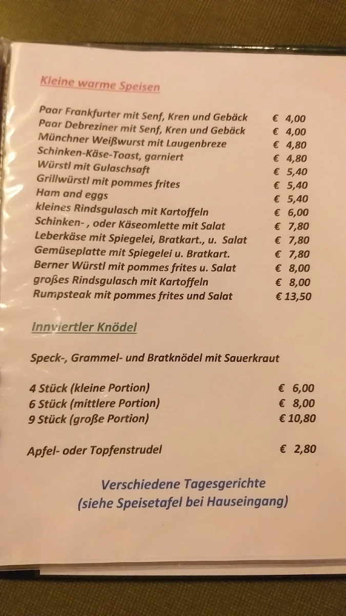 Speisekarte photo 3