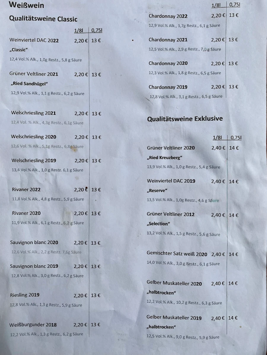 Speisekarte photo 4