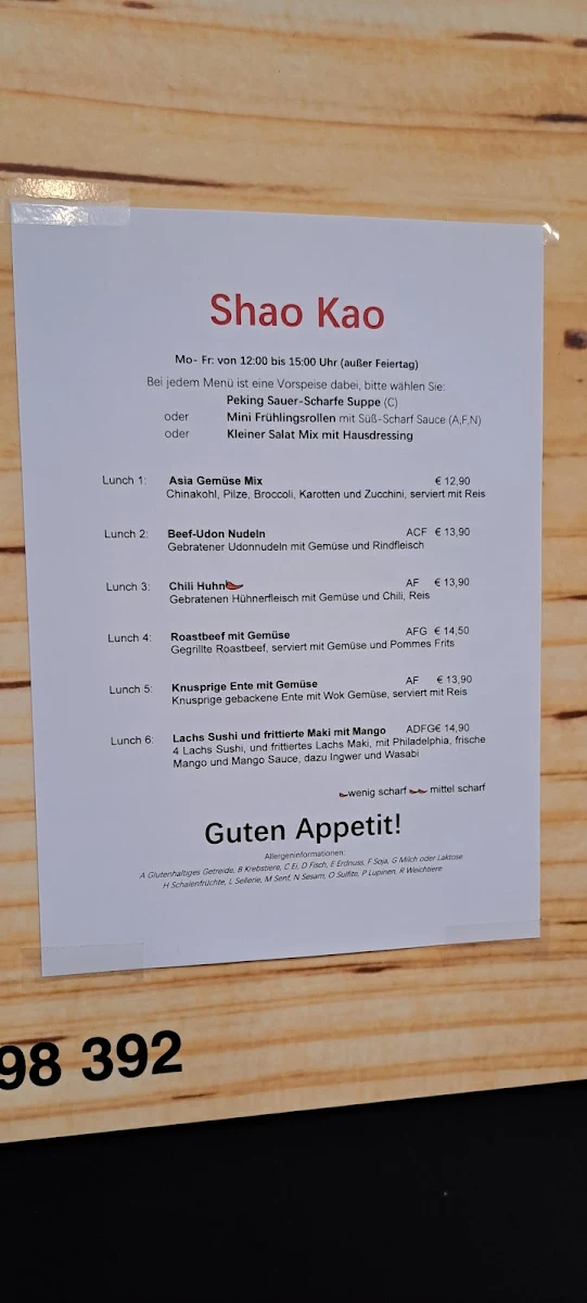 Speisekarte photo 2