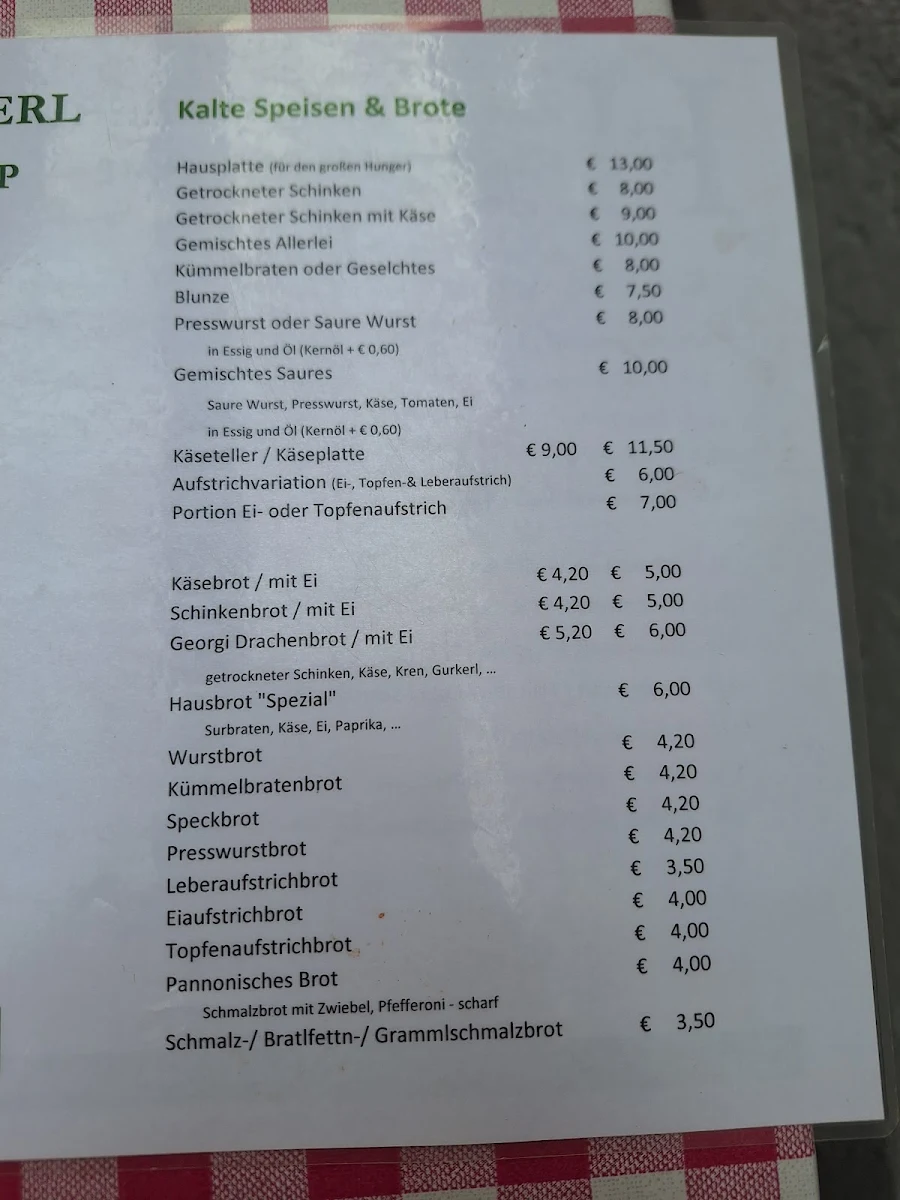 Speisekarte photo 1