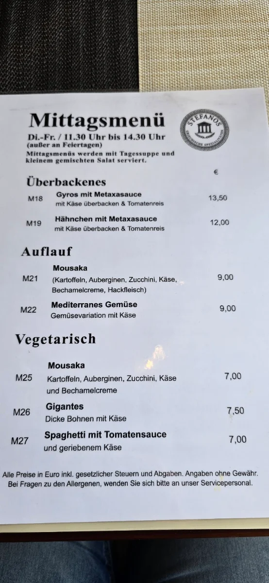 Speisekarte photo 1