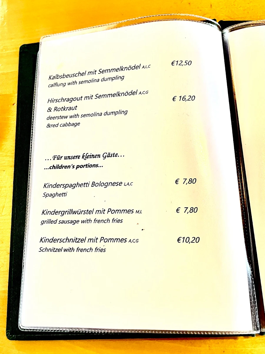 Speisekarte photo 2