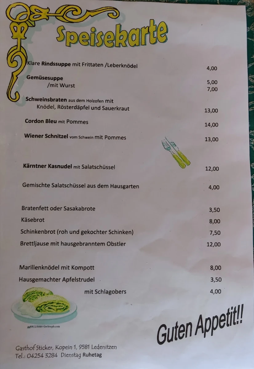 Speisekarte photo 1