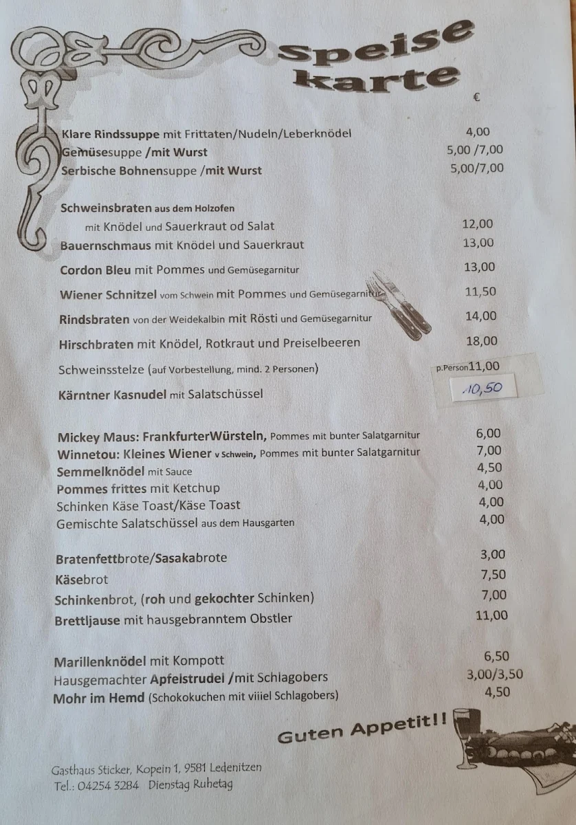 Speisekarte photo 3